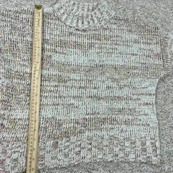 SO Good for Life Cropped Sweater Womens Med Pullover Long Sleeve Chunky Knitted - Picture 7 of 8